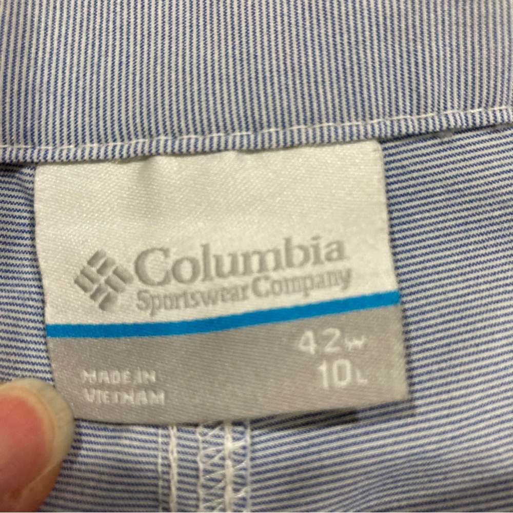 Columbia PFG Men's Light Blue Flat Front Performance Fishing Gear Shorts Size 42 - Picture 4 of 11